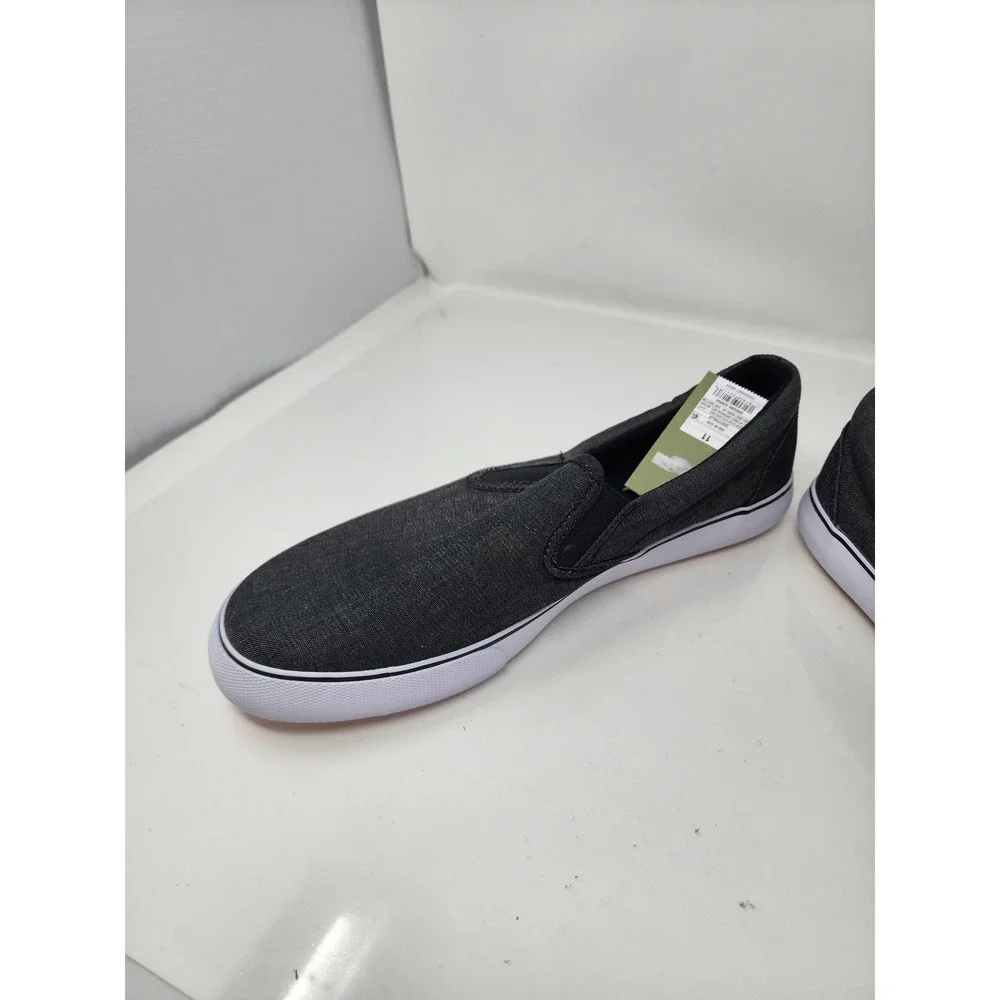 Goodfellow & Co Mens Phillip Slip On Sneakers Gray Canvas Casual Size 11
